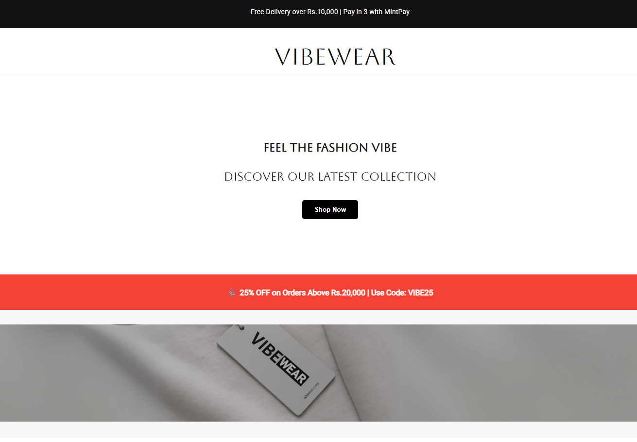 E-commerce Clothing Brand Website